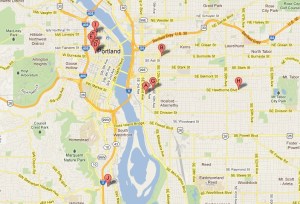 Gluten-Free Google Map of Portland