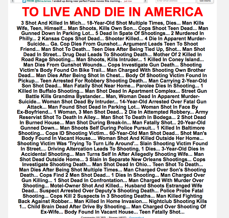 Huffingtonpost Headline from 22.12.12